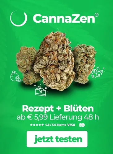 Werbung: CannaZen, Cannabis-Ärzte online finden